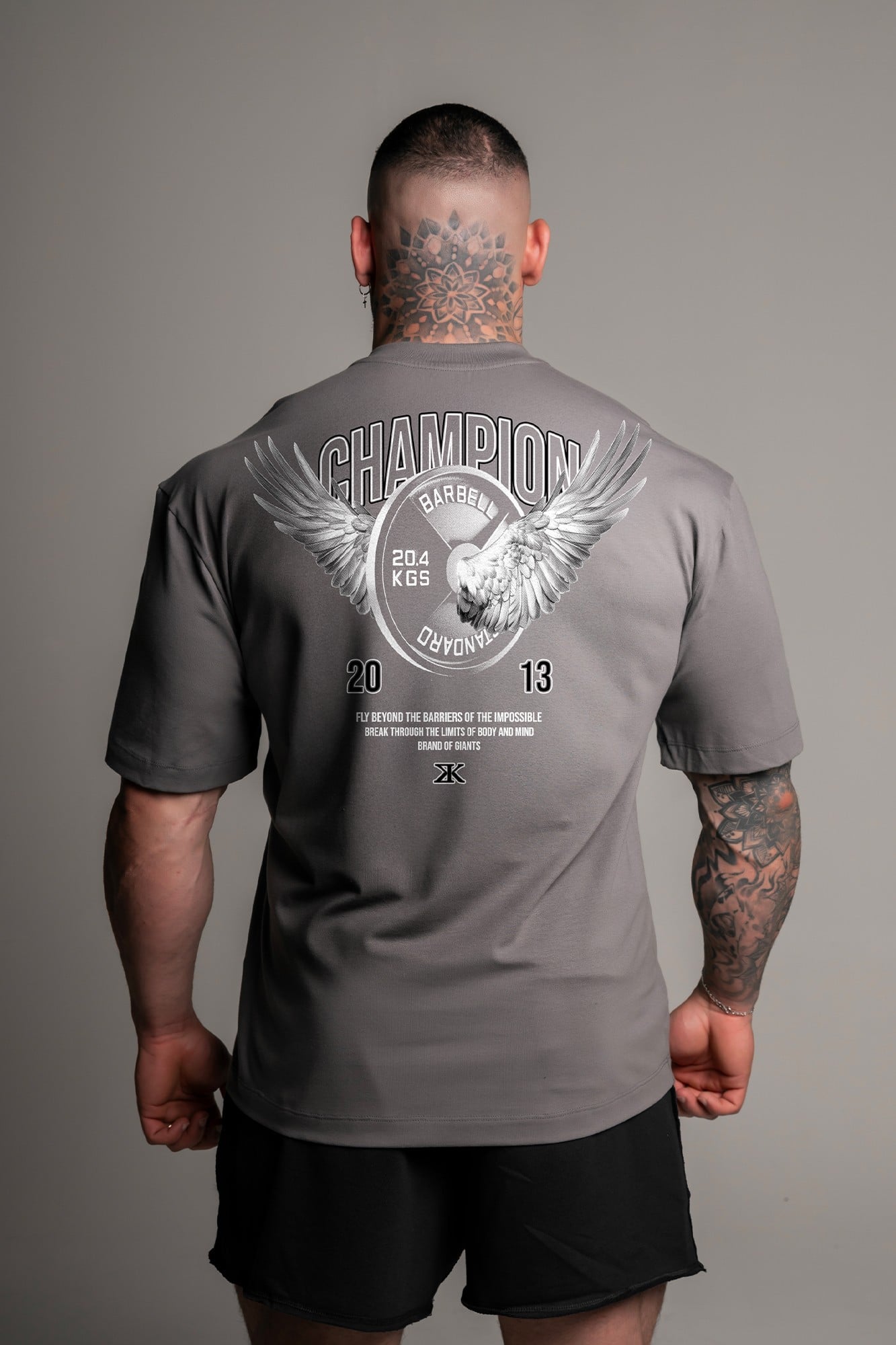CAMISETA OVERSIZED FLY BREAK CINZA