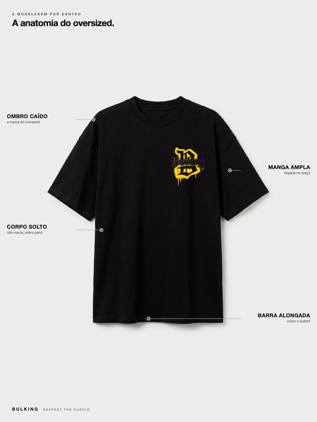 Camiseta Hustle B Preta – foto 6 de 7