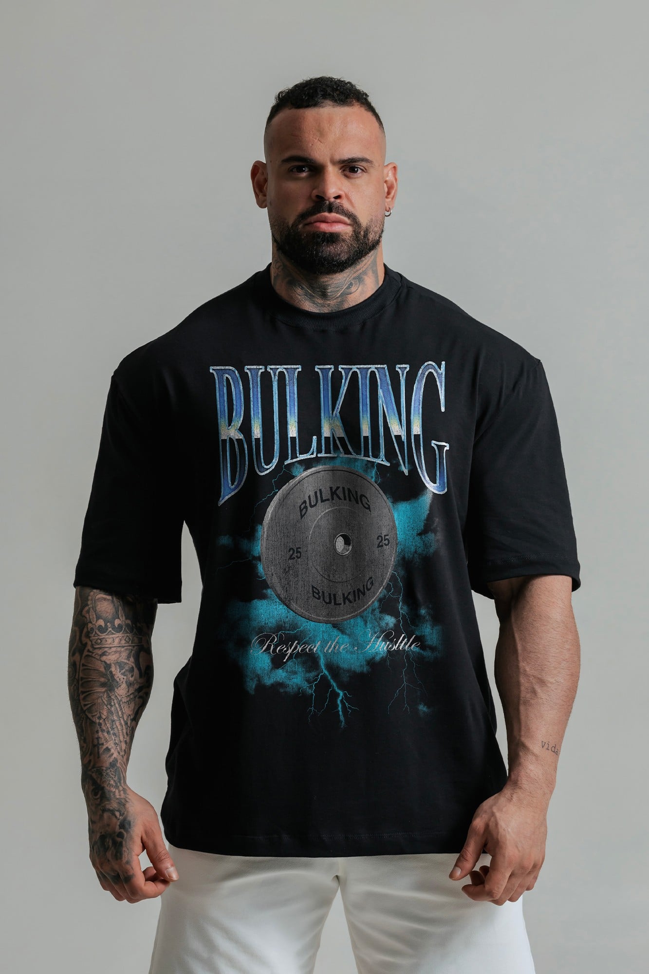 CAMISETA OVERSIZED BARBELL PRETA