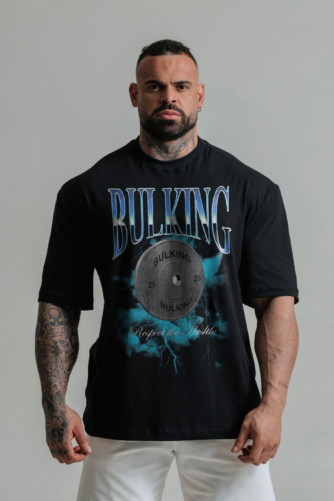 Camiseta Oversized Barbell Preta – foto 1 de 5