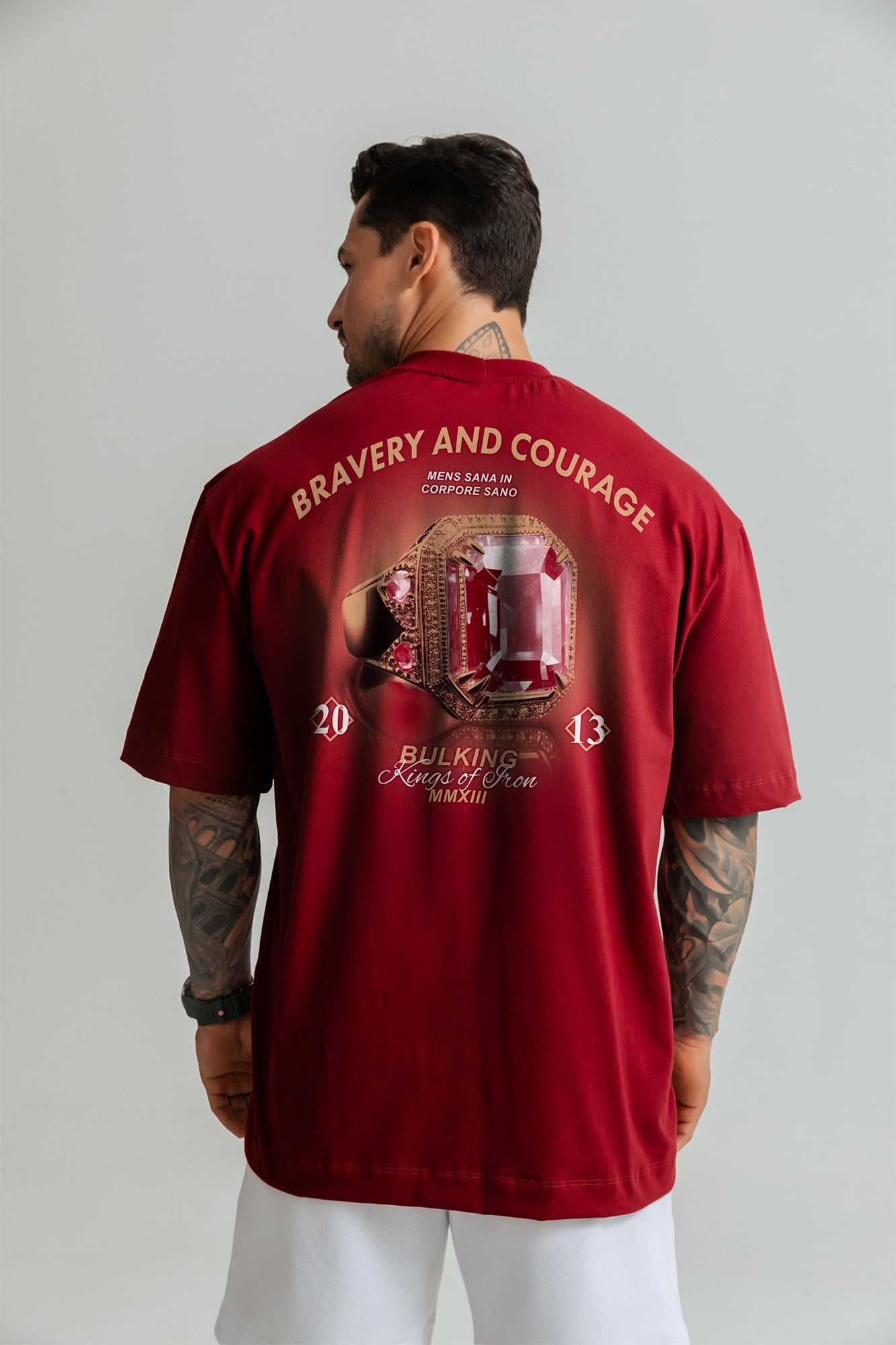 CAMISETA OVERSIZED BRAVERY BORDÔ