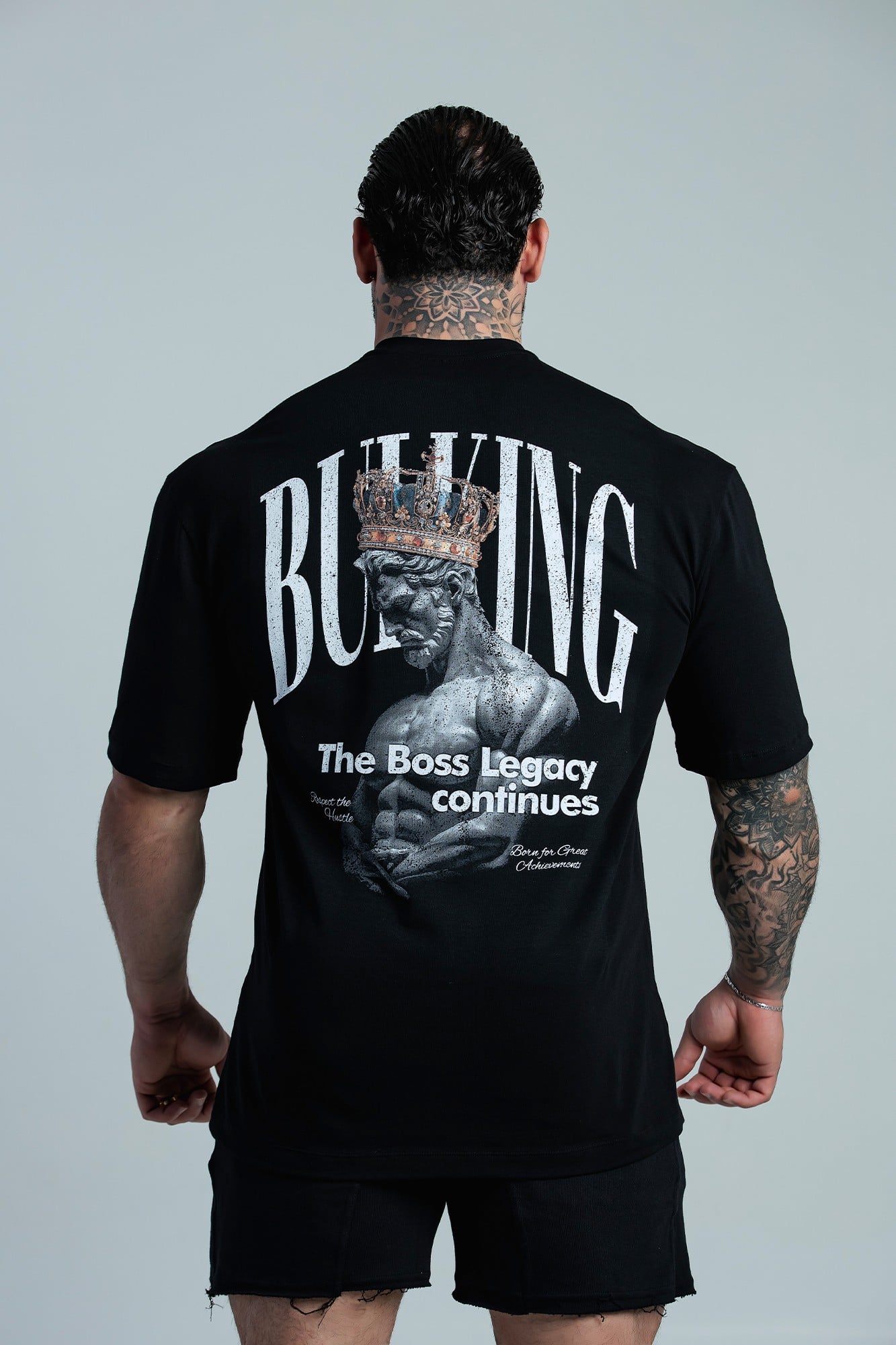 CAMISETA OVERSIZED REAL BOSS PRETA