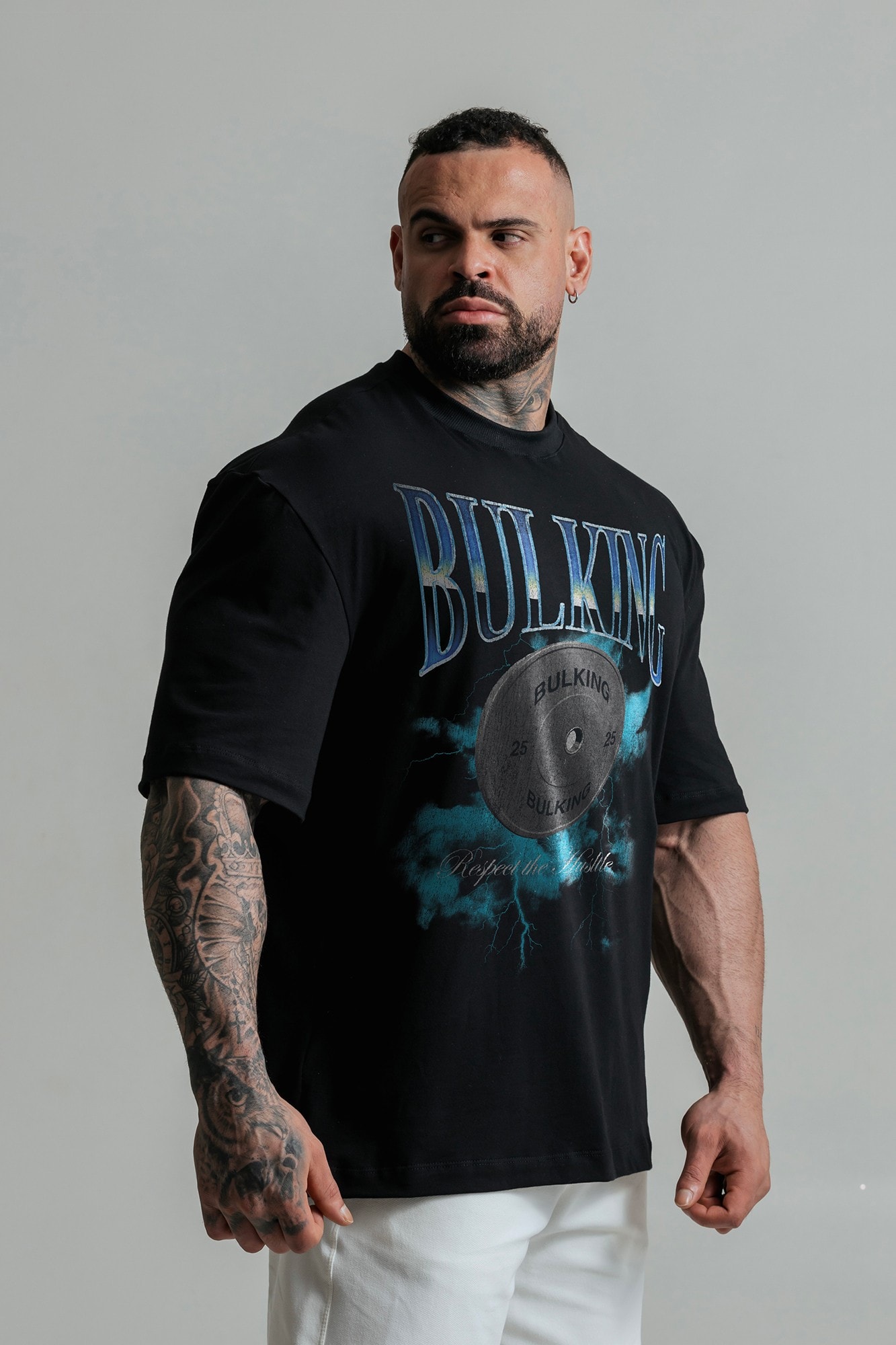 Camiseta Oversized Barbell Preta – foto 4 de 5