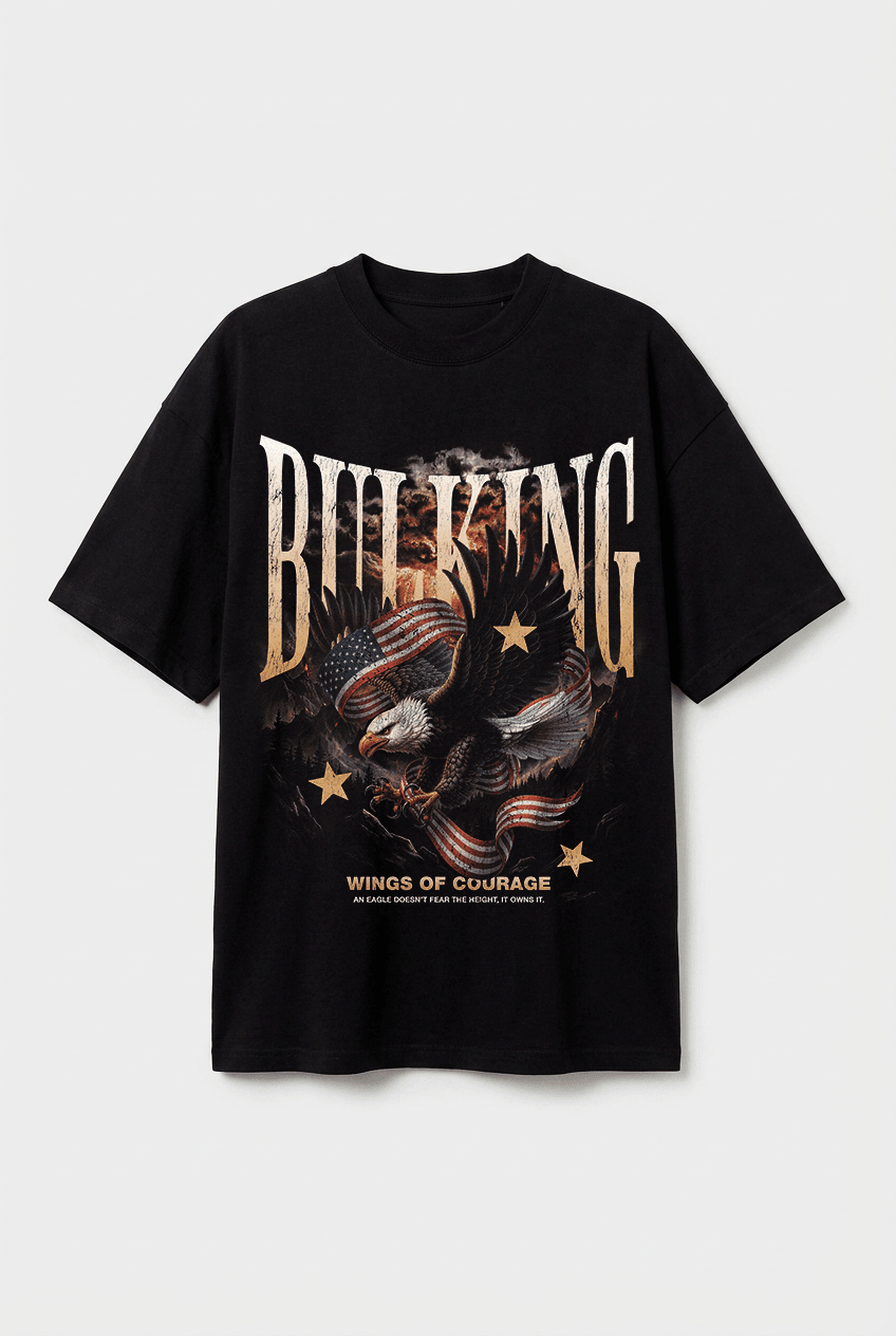 CAMISETA OVERSIZED COURAGE PRETA