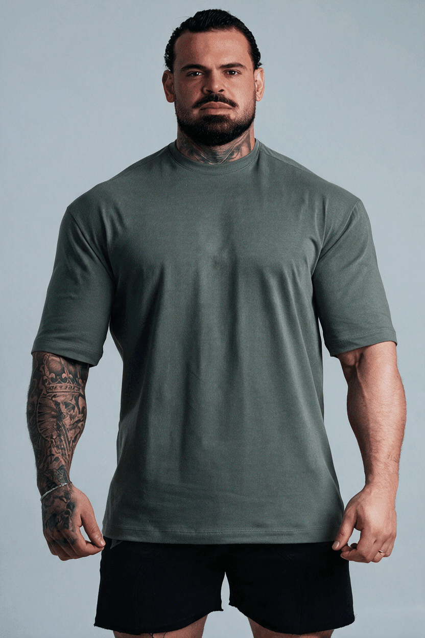 CAMISETA OVERSIZED BASIC VERDE