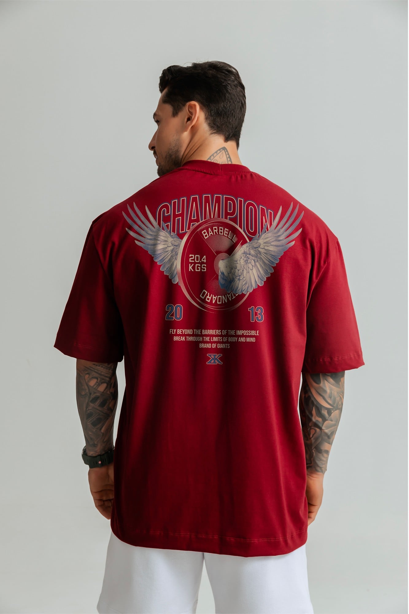 CAMISETA OVERSIZED FLY BREAK BORDÔ