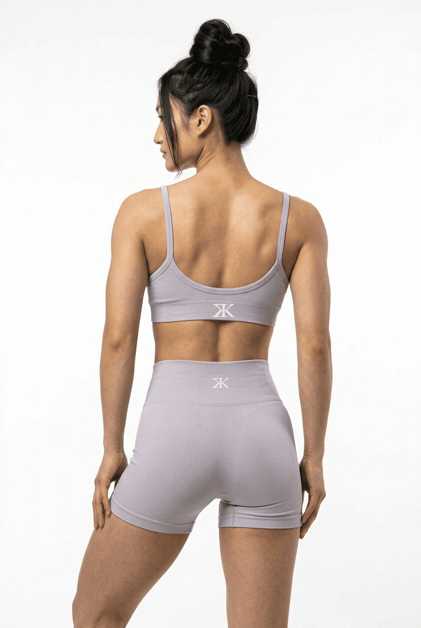 SHORT SEAMLESS SIGNATURE LILAC