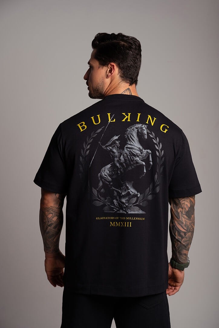 CAMISETA OVERSIZED GLADIATOR PRETA