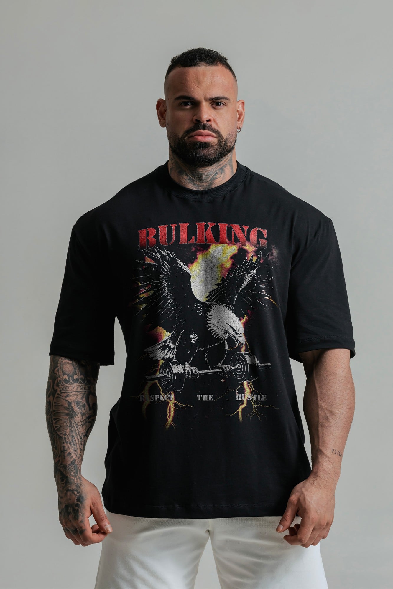 CAMISETA OVERSIZED EAGLE PRETA