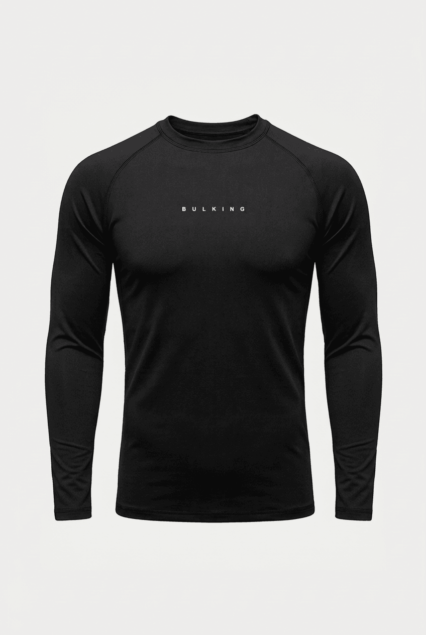 CAMISETA RASHGUARD MANGA LONGA PRETA