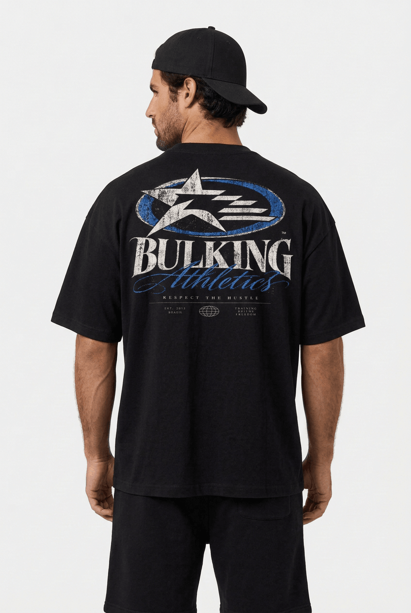 Camiseta Oversized Athletics Preta – foto 1 de 4